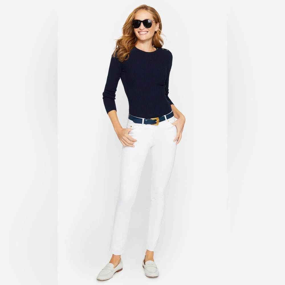 J. McLaughlin White Jeans Sz 0 - Picture 2 of 7
